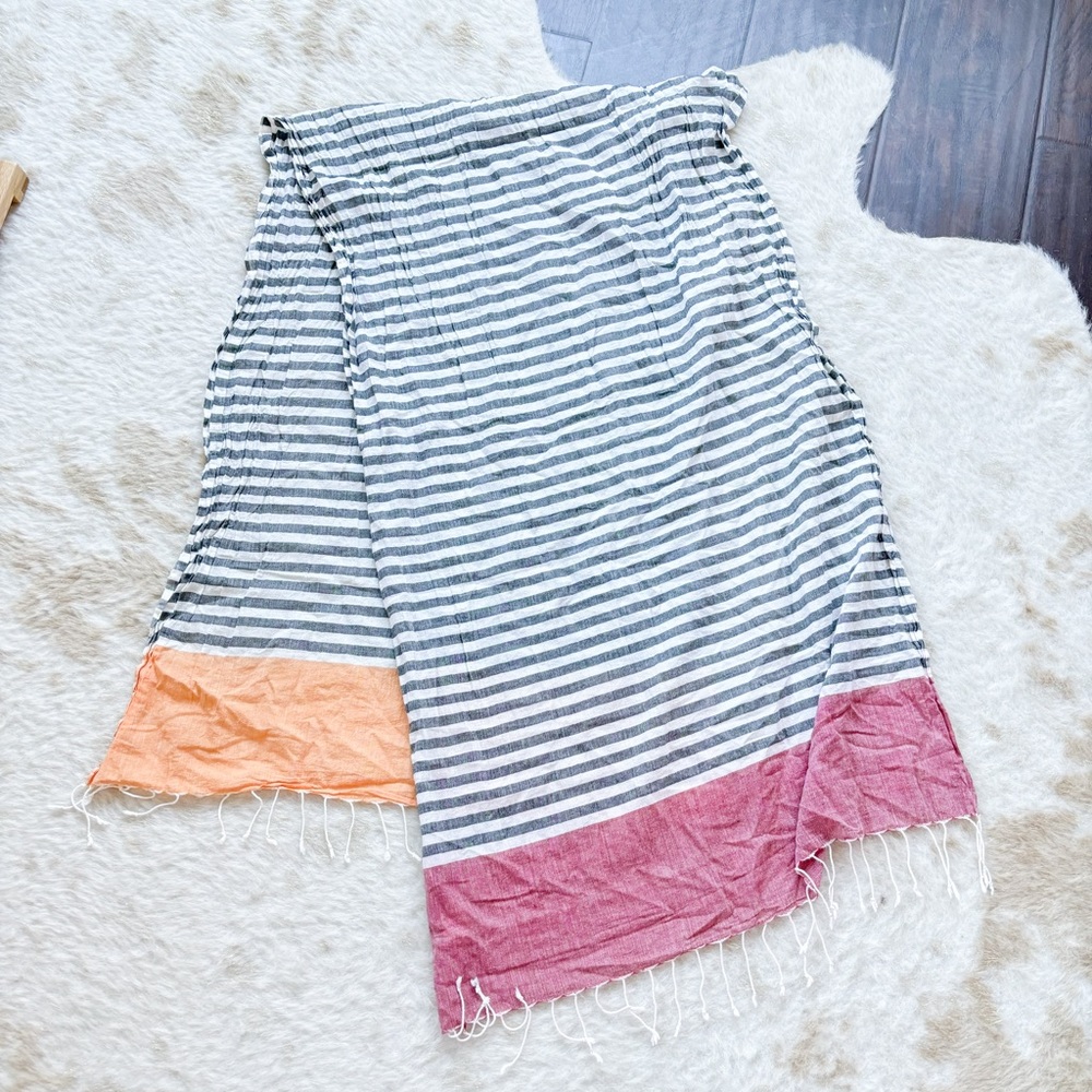 Asha Striped Colorblock Scarf